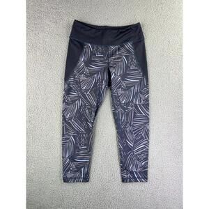 Patagonia cropped leggings pants purple geometric Hiking women's size medium